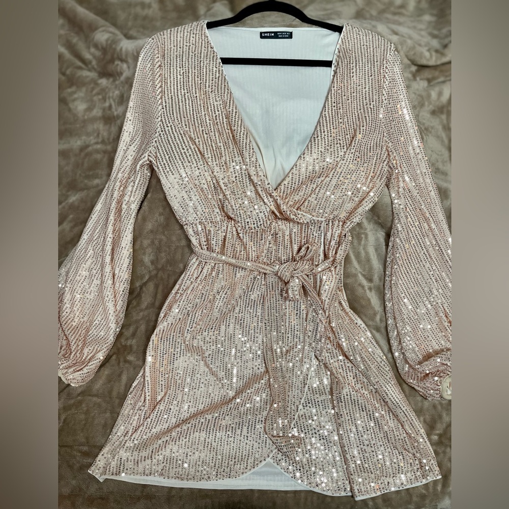 Gold Sequin Dress
